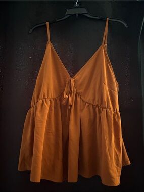 4 for $25 SHEIN Women’s Rust Tie-Front Spaghetti Strap Tank Top